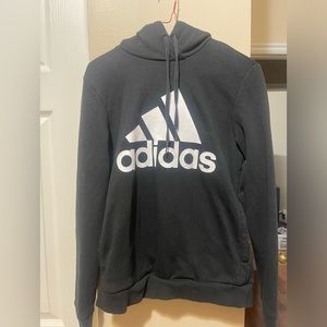 Adidas Hooded Sweatshirt, size small, black